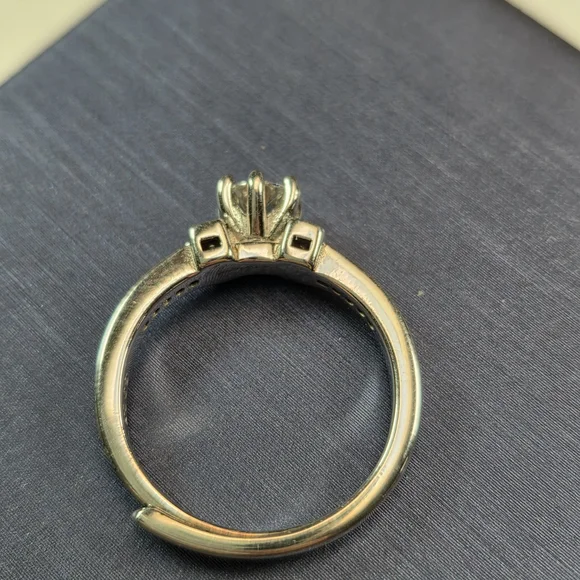 Sterling Silver Moissanite Ring